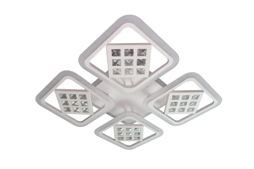 Люстра потолочная LED с пультом INNOVATION STYLE 83008 Natali Kovaltseva белая на 1 лампа, основание белое в стиле хай-тек с пультом квадраты фото 7